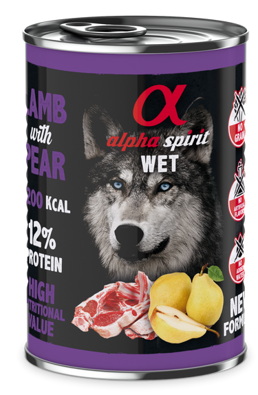 Canned Dog Food Lamb With Pear 400 g